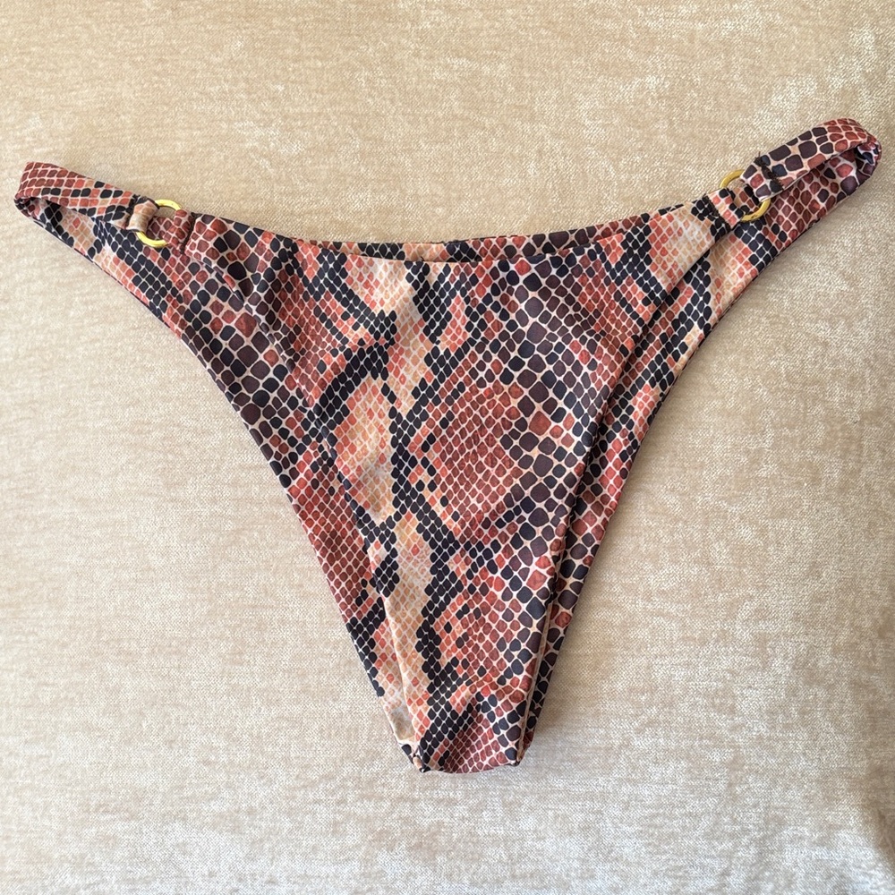 Blackbough Snakeskin Print Bikini Bottom